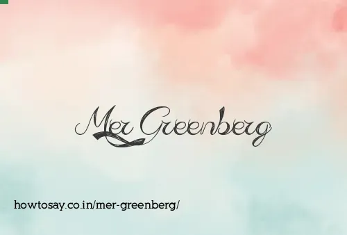 Mer Greenberg