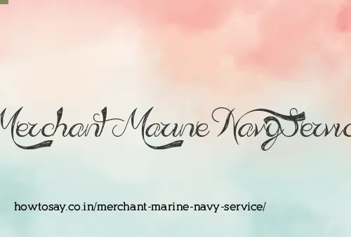 Merchant Marine Navy Service