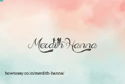 Merdith Hanna