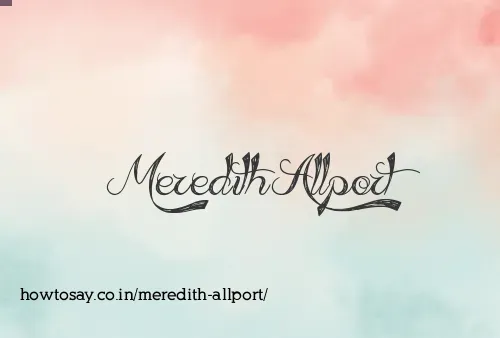 Meredith Allport