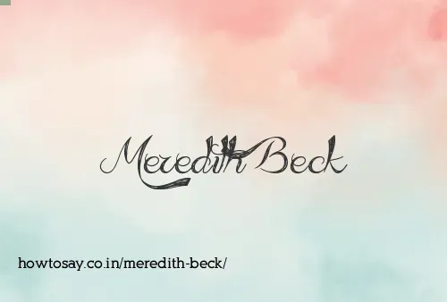 Meredith Beck