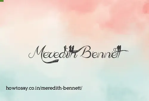 Meredith Bennett