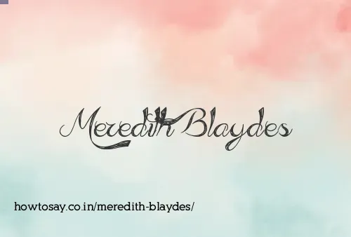 Meredith Blaydes