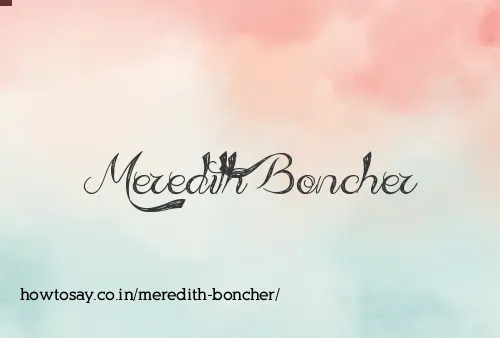 Meredith Boncher