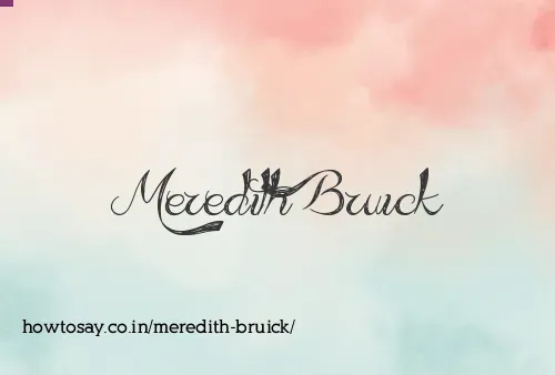 Meredith Bruick