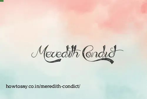 Meredith Condict