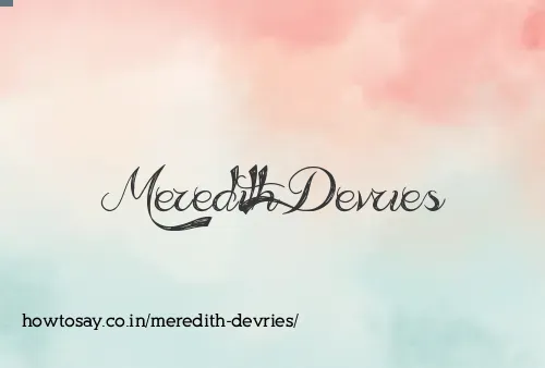 Meredith Devries