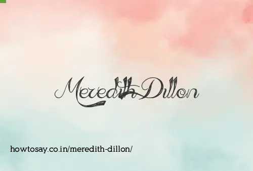 Meredith Dillon