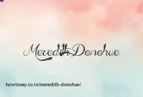 Meredith Donohue