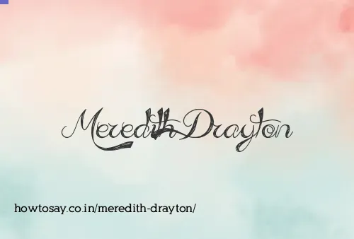 Meredith Drayton