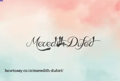 Meredith Dufort