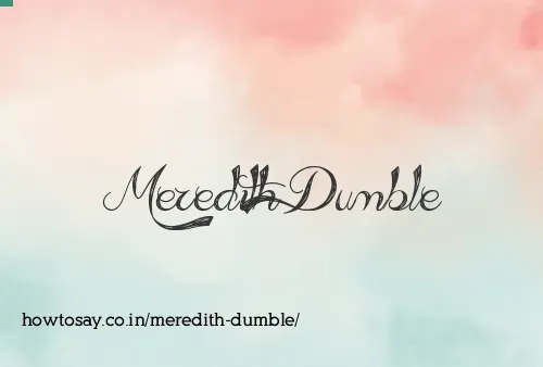 Meredith Dumble