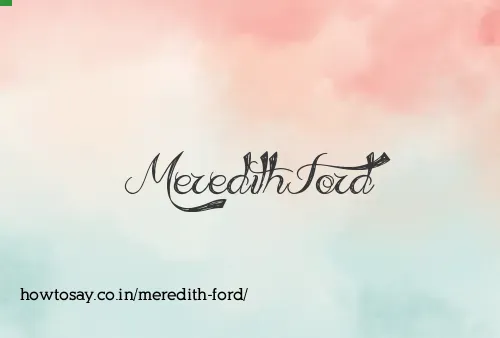 Meredith Ford