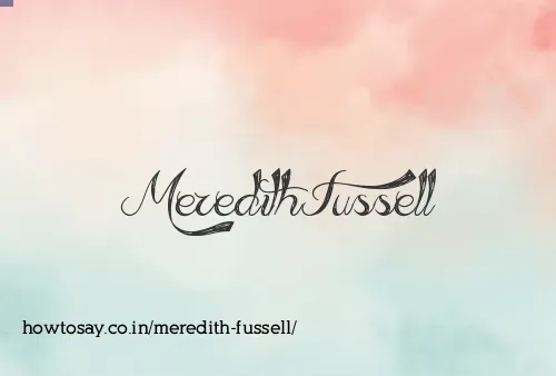Meredith Fussell