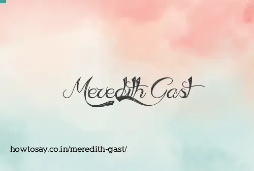 Meredith Gast