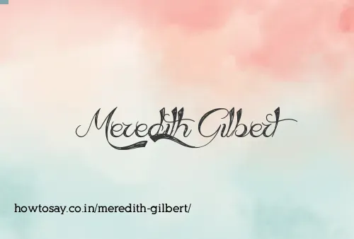 Meredith Gilbert