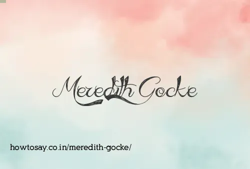 Meredith Gocke