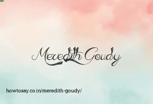 Meredith Goudy