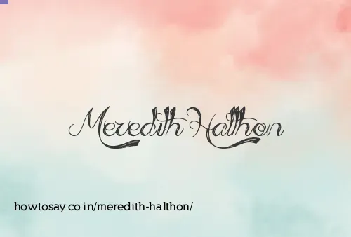 Meredith Halthon