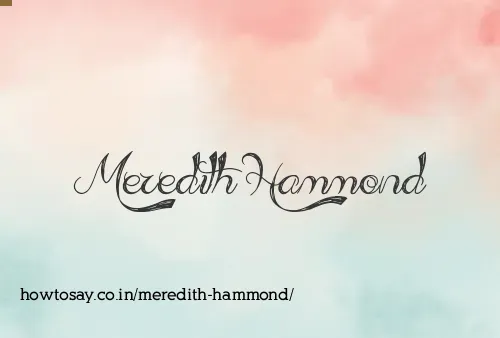 Meredith Hammond