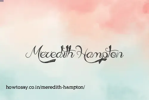 Meredith Hampton