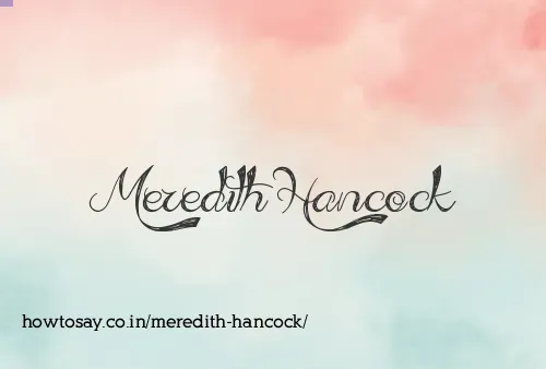 Meredith Hancock