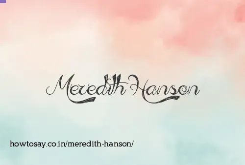 Meredith Hanson