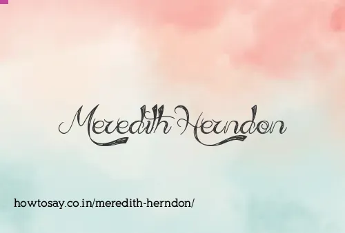 Meredith Herndon