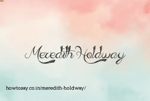Meredith Holdway