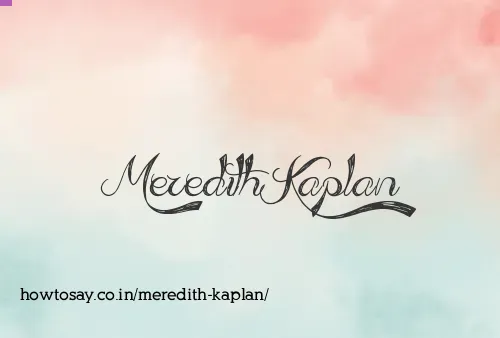 Meredith Kaplan