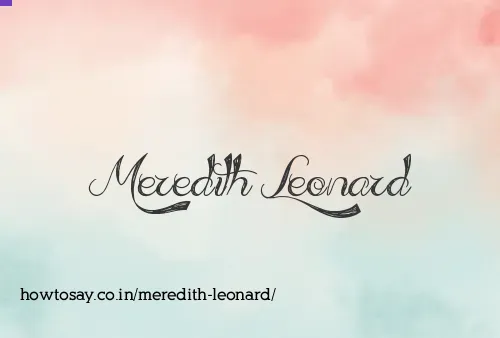 Meredith Leonard
