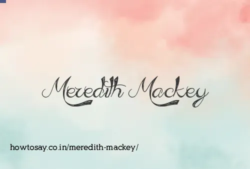 Meredith Mackey