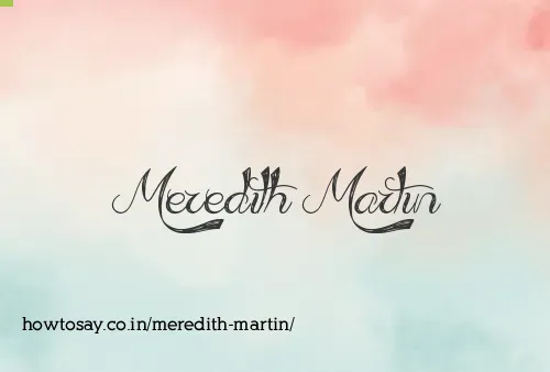 Meredith Martin