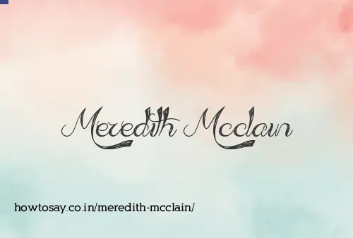 Meredith Mcclain