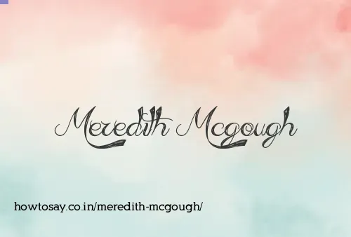 Meredith Mcgough
