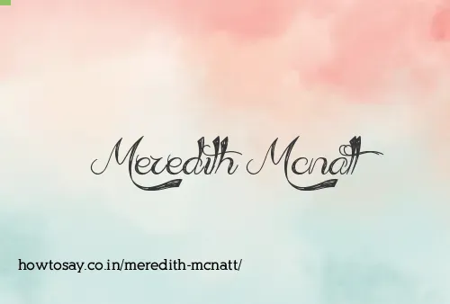 Meredith Mcnatt