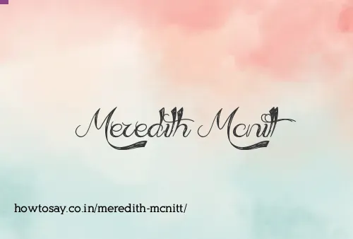 Meredith Mcnitt