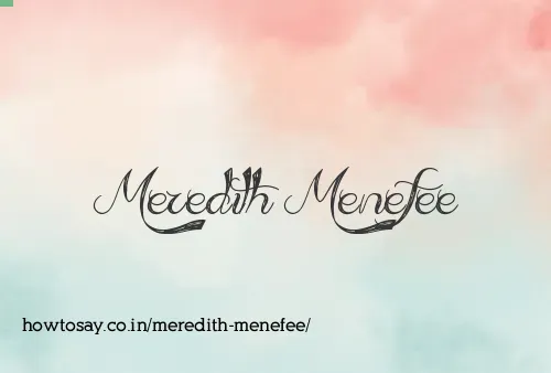 Meredith Menefee