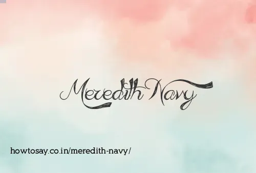 Meredith Navy