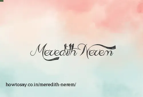 Meredith Nerem