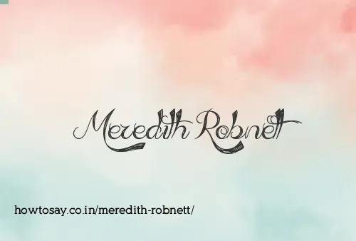 Meredith Robnett