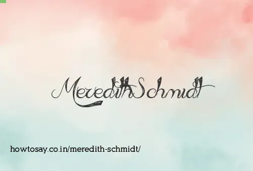 Meredith Schmidt