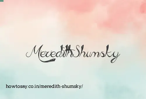 Meredith Shumsky