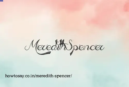 Meredith Spencer