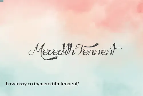 Meredith Tennent