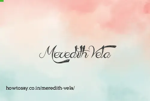 Meredith Vela