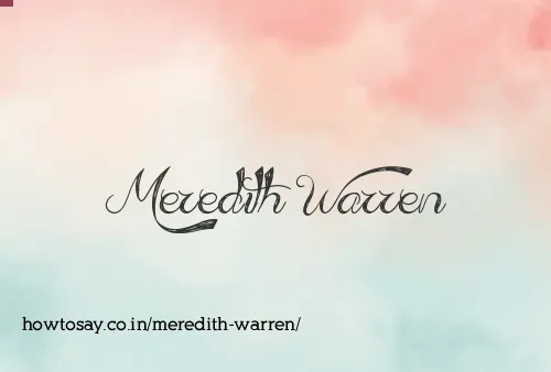 Meredith Warren