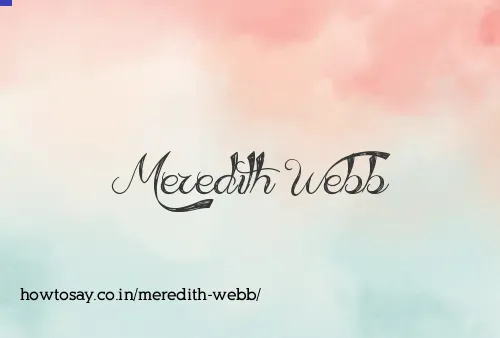 Meredith Webb
