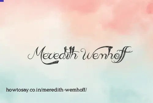 Meredith Wemhoff