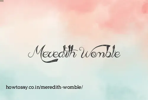 Meredith Womble